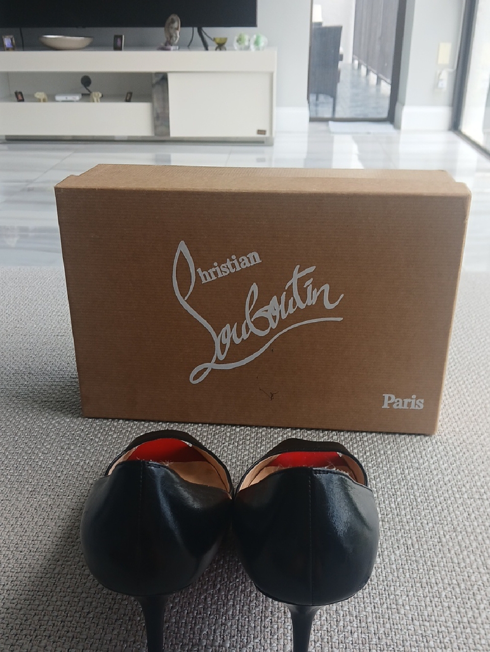 Christian Louboutin Black Heels with Red Interior